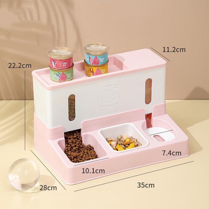 Automatic Pet Feeder With Continuous Water Refilling-3