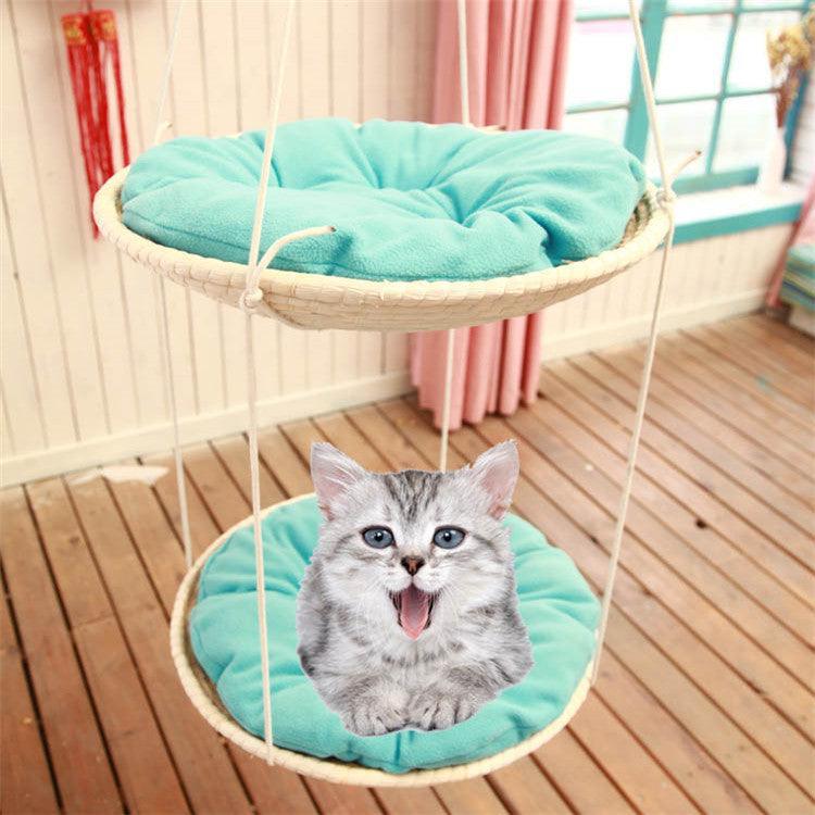 Cozy Haven Cat Hammock And Climbing Frame-1